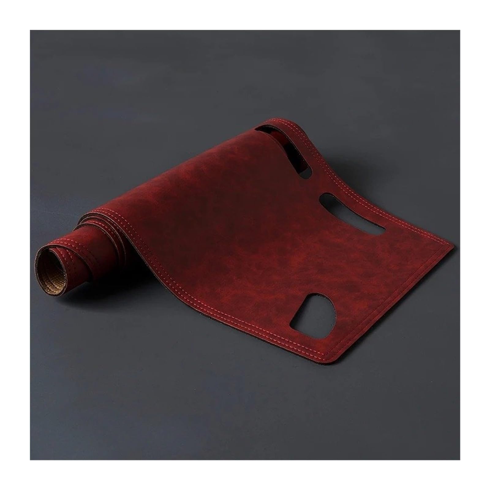 Antirutschmatten Für Mitsubishi Outlander 3rd 2013 2014 2015 2016 2017 2018 2019 Leder-Armaturenbrett-Abdeckung Matte Teppich Sonnenschutz Dashmat Autozubehör Dashboard rutschfeste Mat(Red,Lhd) von Barhbt