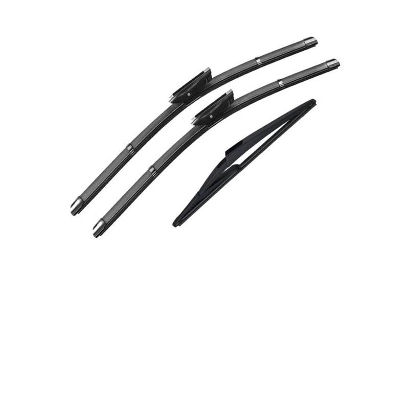Autmotive Scheibenwischero Für Citroen Für C3 2 MK2 II SC 2009 2010 2012 2013 2014 2015 2016 Vorne Hinten Wischer Klingen 26 "+ 16" + 12 "bürsten Cutter Zubehör Scheibenwischer Wischblatt(LHD Front Re von Barhbt