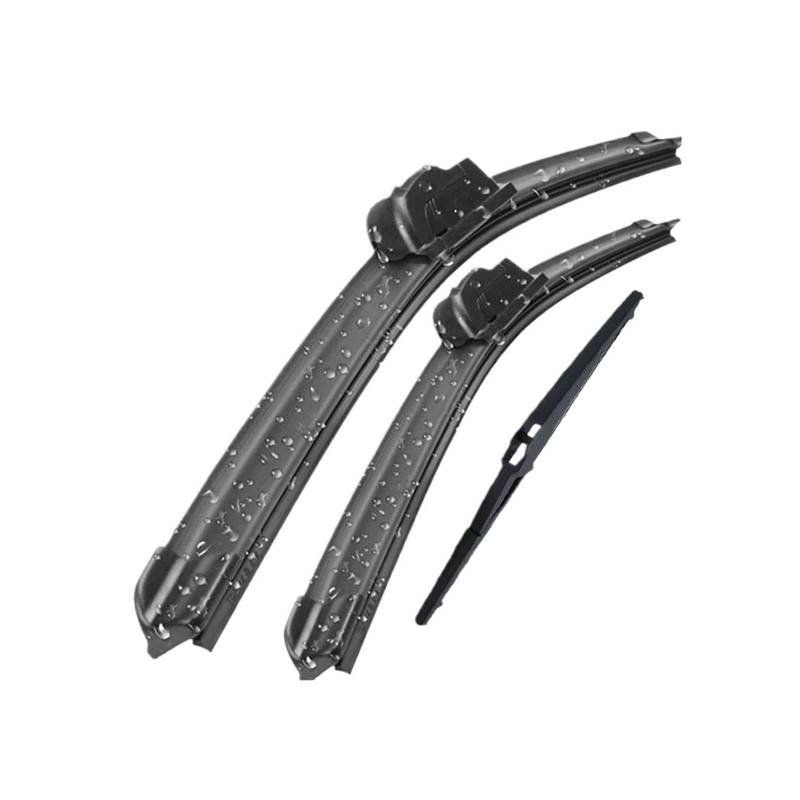 Autmotive Scheibenwischero Für Kia Für Sorento MK2 2010-2014 Windschutzscheiben-Fensterbürsten 24"+20"+11" Wischerblätter Vorne Und Hinten Set Kit Scheibenwischer Wischblatt von Barhbt