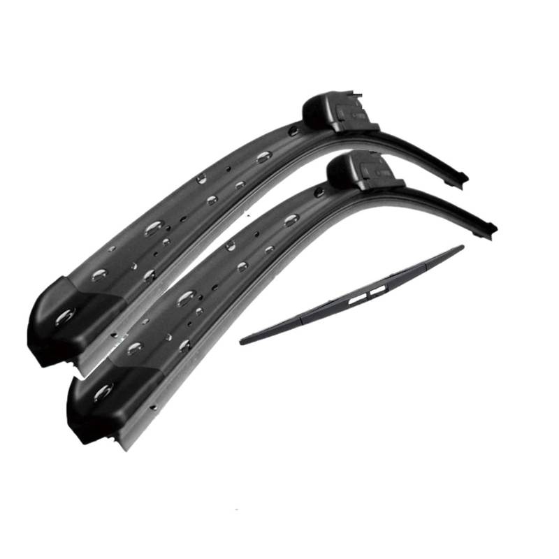 Autmotive Scheibenwischero Für Mazda2 Für Mazda 2 Demio DE 2007-2014 Windschutzscheibe Windschutzscheibe Fenster 24 "+ 14" + 14 "Wischer Vorne Und Hinten Wischerblätter Set Kit Scheibenwischer Wischbl von Barhbt