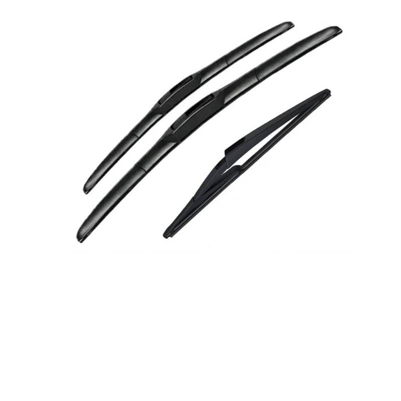 Autmotive Scheibenwischero Für Nissan Für JUKE F15 2010 2011 2012 2013 2014 2015 2016 Fenster Windschutzscheibe Windschutzscheibe Autozubehör Vorne Hinten Wischerblätter Scheibenwischer Wischblatt(LHD von Barhbt