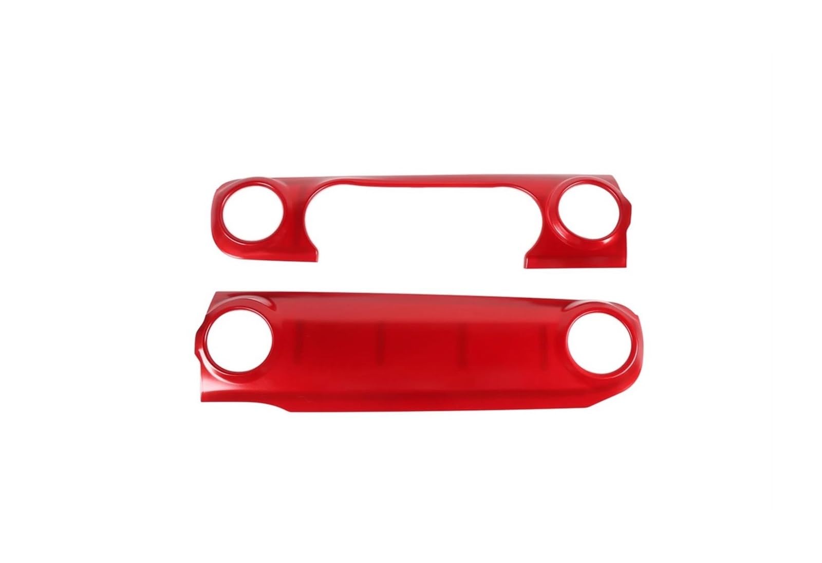 Interieur Zubehör Für Jeep Für Wrangler JL JT Für Gladiator Für 4XE 2018-2023 Auto Center Console Dashboard Panel Dekoration Abdeckung Aufkleber Innen Zubehör Panel Dekoration Trim(Red) von Barhbt