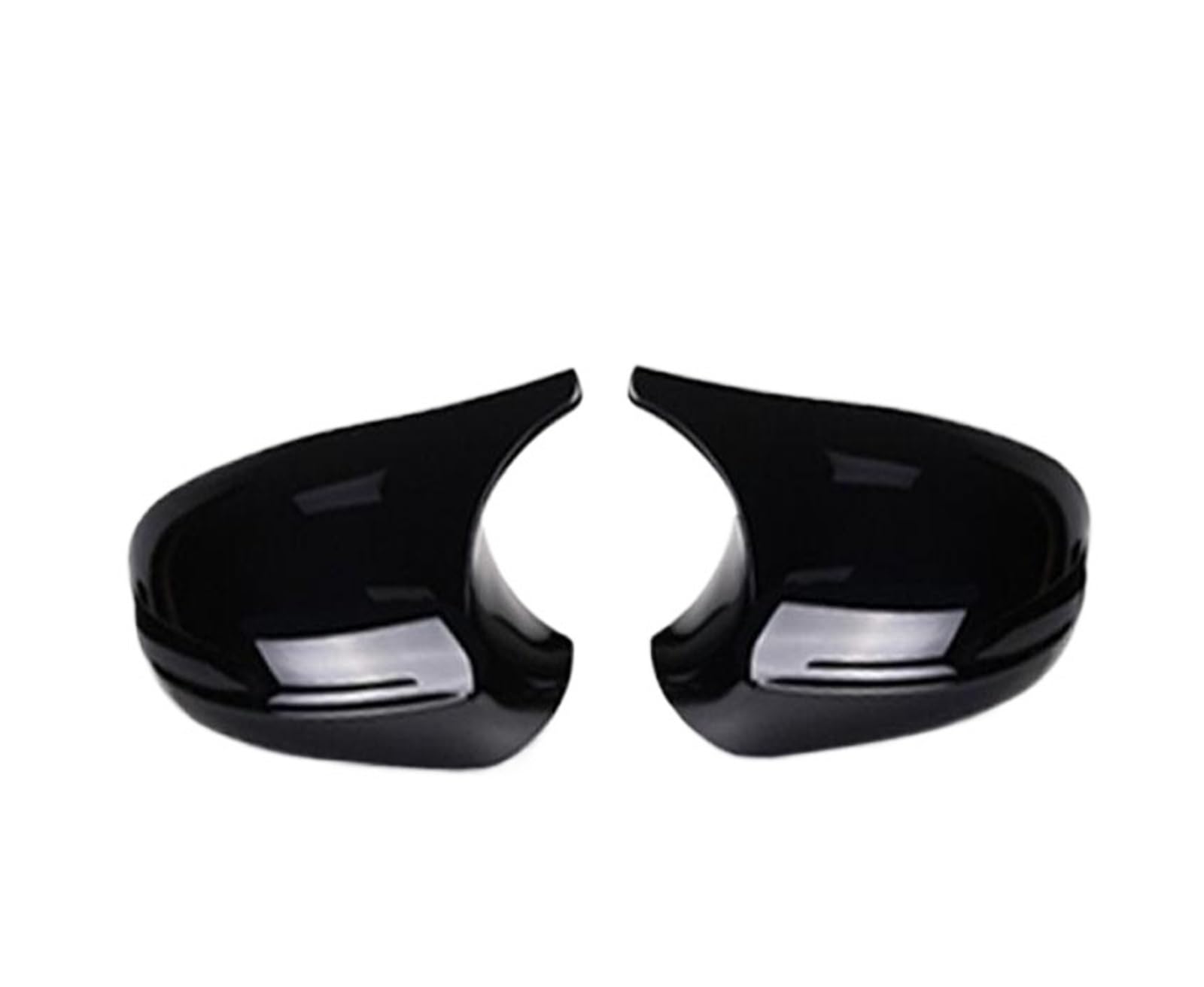 Tür Spiegelkappen Für 3er Für E90 E92 E93 Für 325i Für 1er Für E87 Rückspiegelschale Modifizierte Äußere Abdeckung Auto Spiegelkappen(Late black) von Barhbt