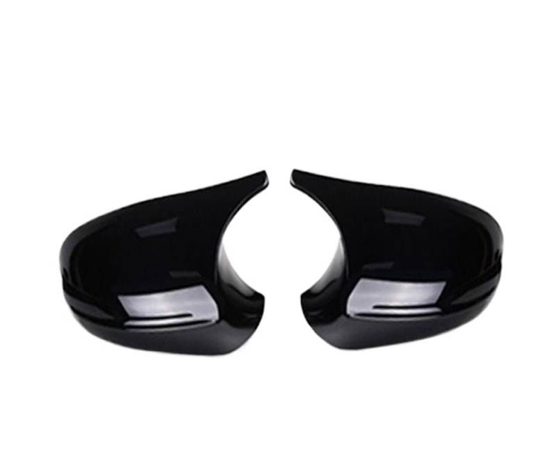 Tür Spiegelkappen Für 3er Für E90 E92 E93 Für 325i Für 1er Für E87 Rückspiegelschale Modifizierte Äußere Abdeckung Auto Spiegelkappen(Late black) von Barhbt