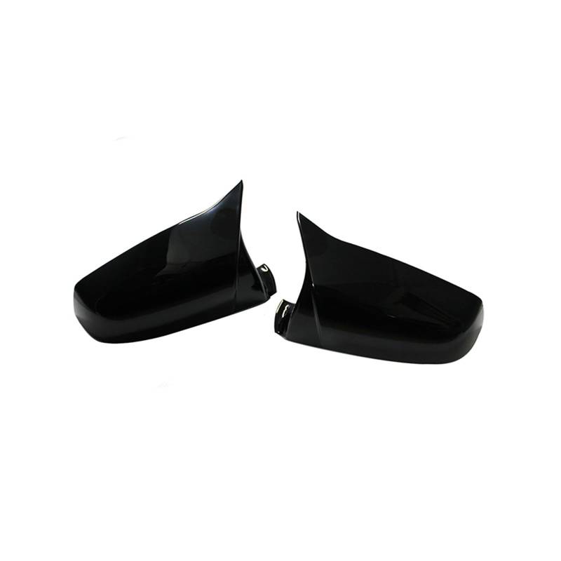 Tür Spiegelkappen Für 5 6 7 Serie Für F01 F02 F03 F04 F06 F07 F10 F11 F12 F13 Seite Flügel Spiegel Kappe Abdeckung Auto Spiegelkappen(Black One Pair) von Barhbt