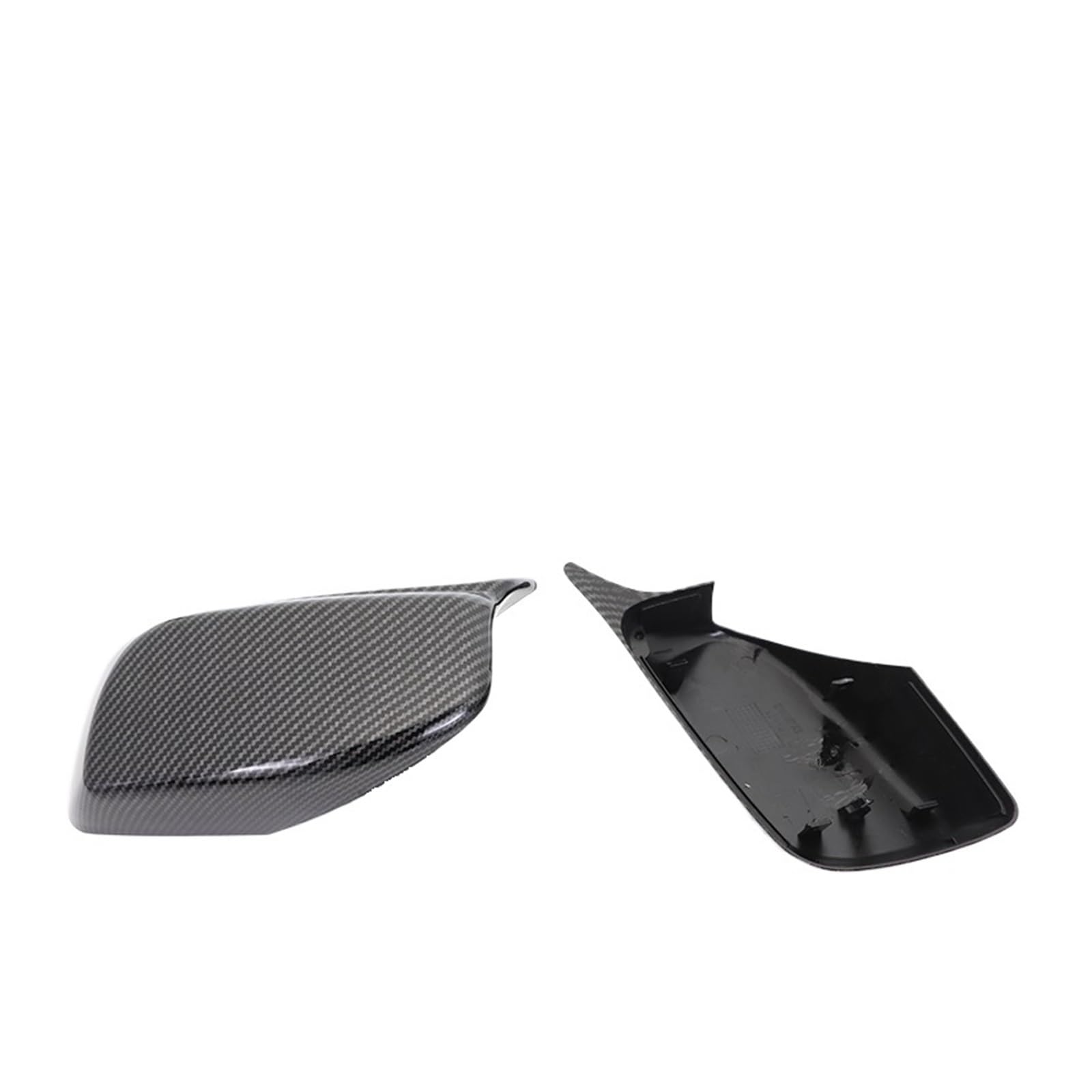 Tür Spiegelkappen Für 5 Serie Für E60 E61 E63 E64 Für 520i 525i 528i 528xi 530i 2004-2008 2ps Rück Seite Spiegel Abdeckkappen Auto Spiegelkappen(Carbon Fiber Look) von Barhbt