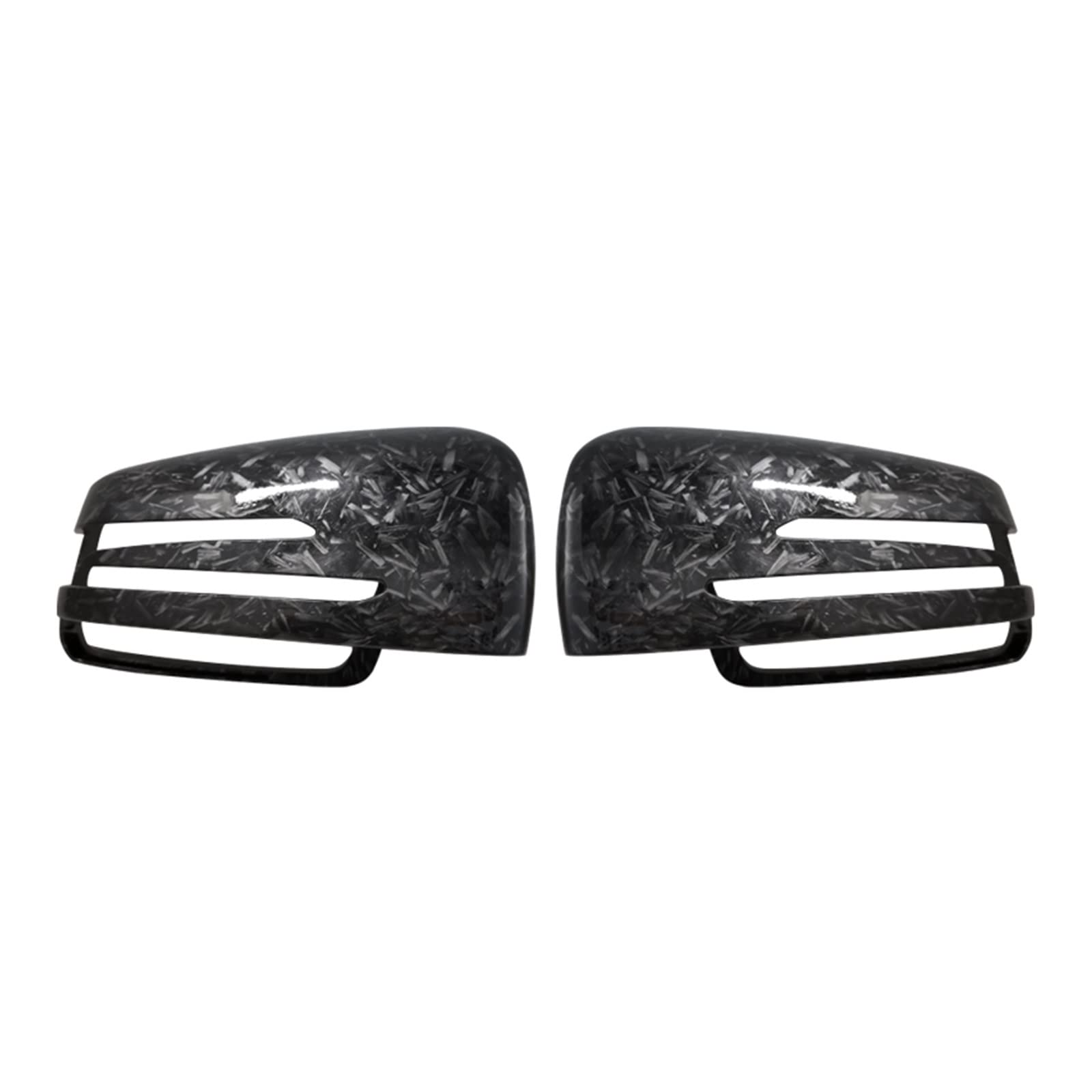 Tür Spiegelkappen Für Benz Für W176 W246 W204 W212 W221 Für C117 Für X204 X156 2 Stücke Rückspiegel Abdeckung Kappen Auto Spiegelkappen(Forged Carbon Look) von Barhbt