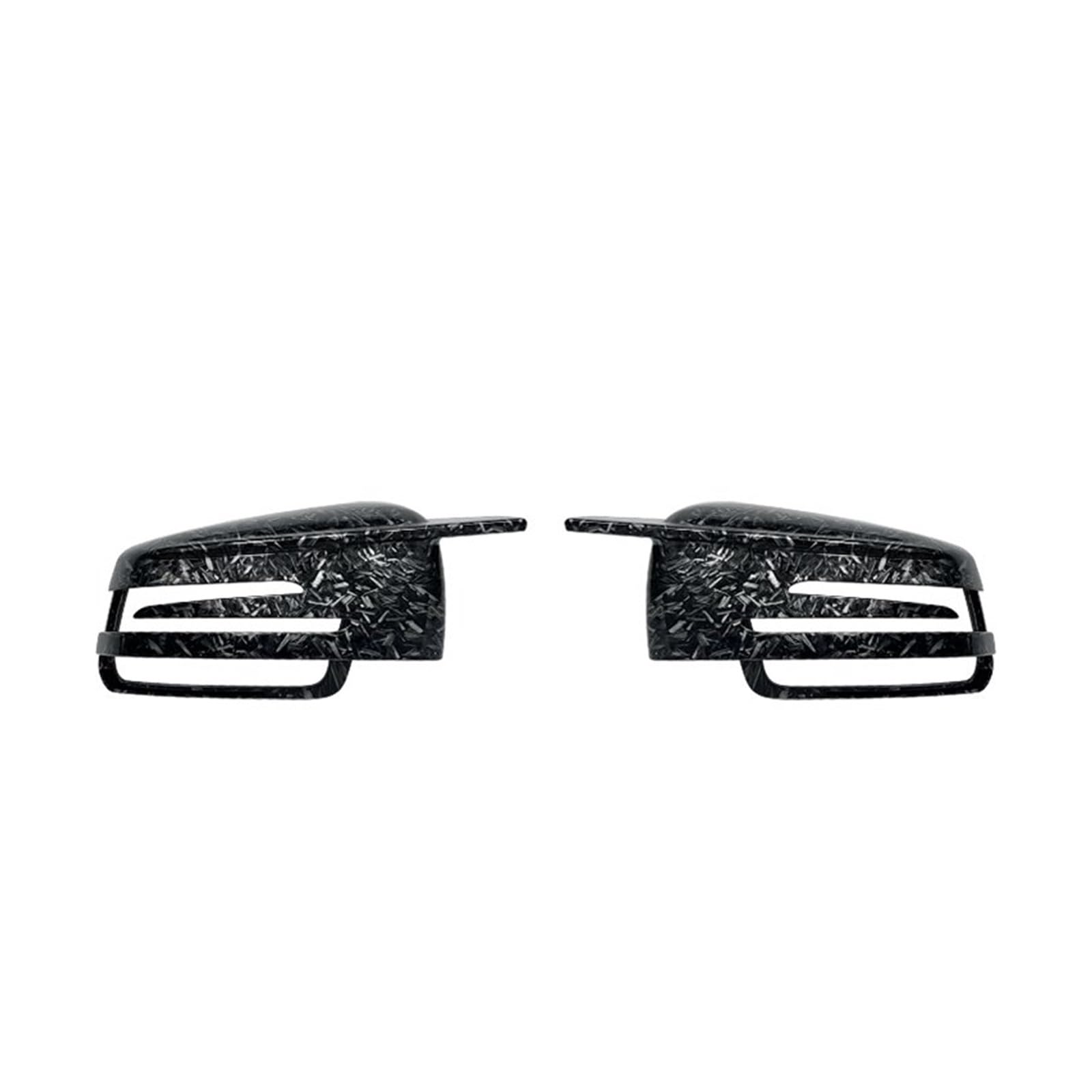 Tür Spiegelkappen Für Benz Für W176 W246 W212 W204 Für C117 Für X156 X204 Für W221 Seitenspiegelkappenabdeckungen Auto Spiegelkappen(Forged Carbon Look) von Barhbt