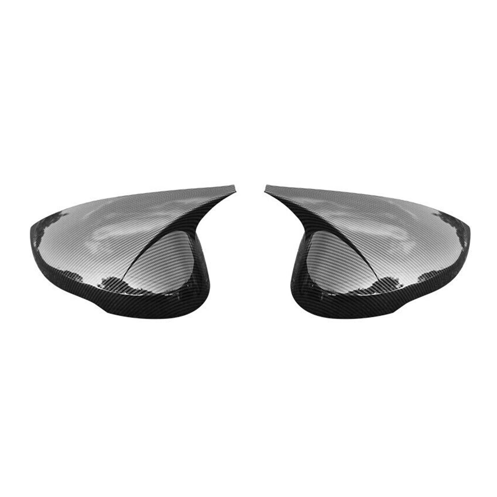 Tür Spiegelkappen Für Civic Für 11th Für Gen 2022 2023 2024 Auto Aufkleber Rück Seite Spiegel Abdeckung Flügel Kappe Auto Spiegelkappen(With Light Carbon) von Barhbt