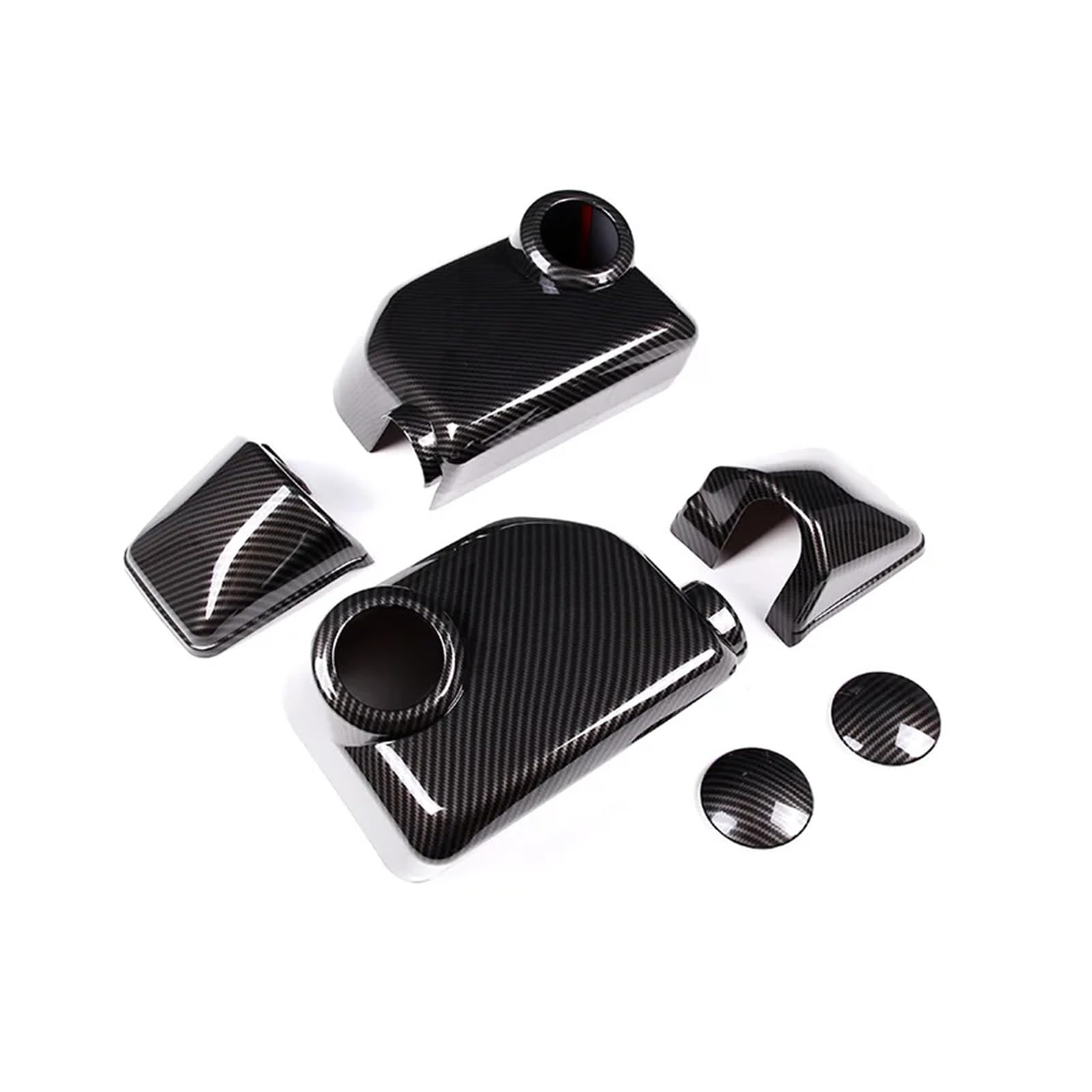 Tür Spiegelkappen Für Toyota Für FJ Für Cruiser 2007-2022 Auto Rück Seite Spiegel Abdeckung Flügel Kappe Außentür Gehäuse Shell Auto Spiegelkappen(Carbon Look) von Barhbt