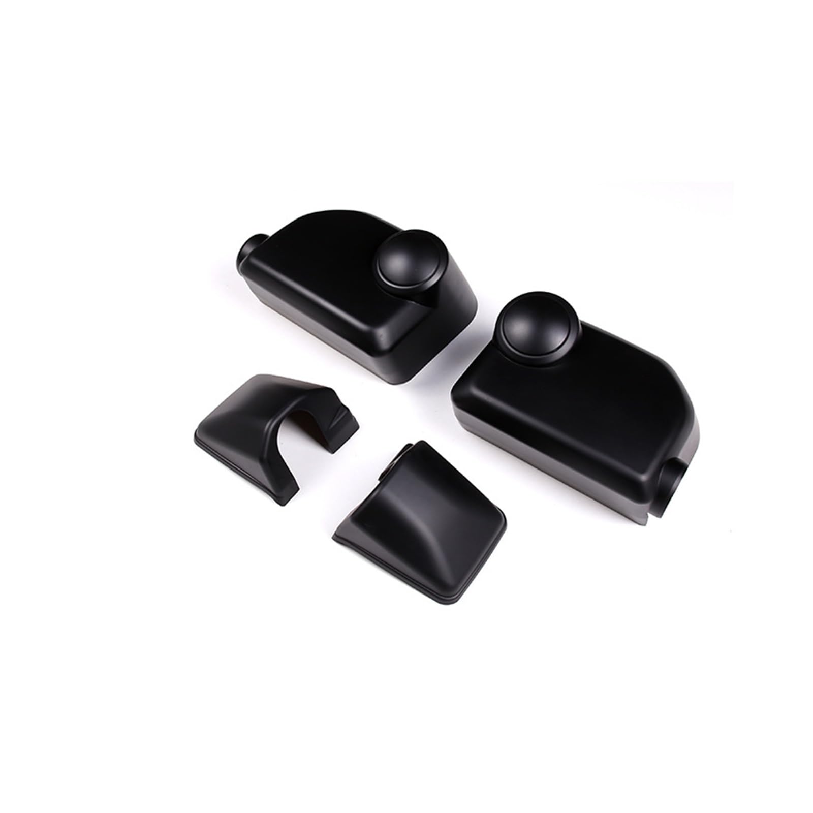Tür Spiegelkappen Für Toyota Für FJ Für Cruiser 2007-2022 Auto Rück Seite Spiegel Abdeckung Flügel Kappe Außentür Rückansicht Fall Trim Shell Auto Spiegelkappen(Matte Black) von Barhbt