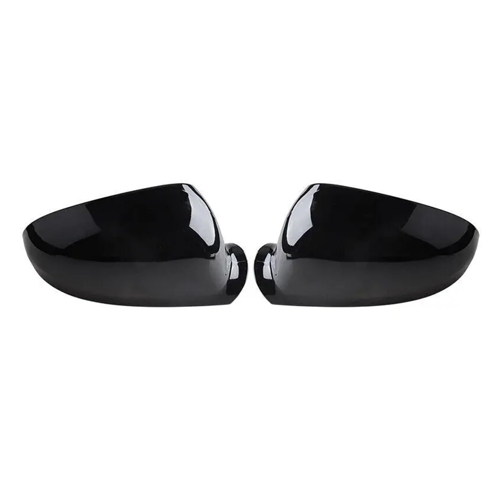 Tür Spiegelkappen Für VW Für Golf 5 Für MK5 Für GTI Für Jetta 5 Für Passat Für B6 Für B 5,5 Auto Rück Seite Spiegel Abdeckung Flügel Shell Auto Spiegelkappen(Gloss Black) von Barhbt
