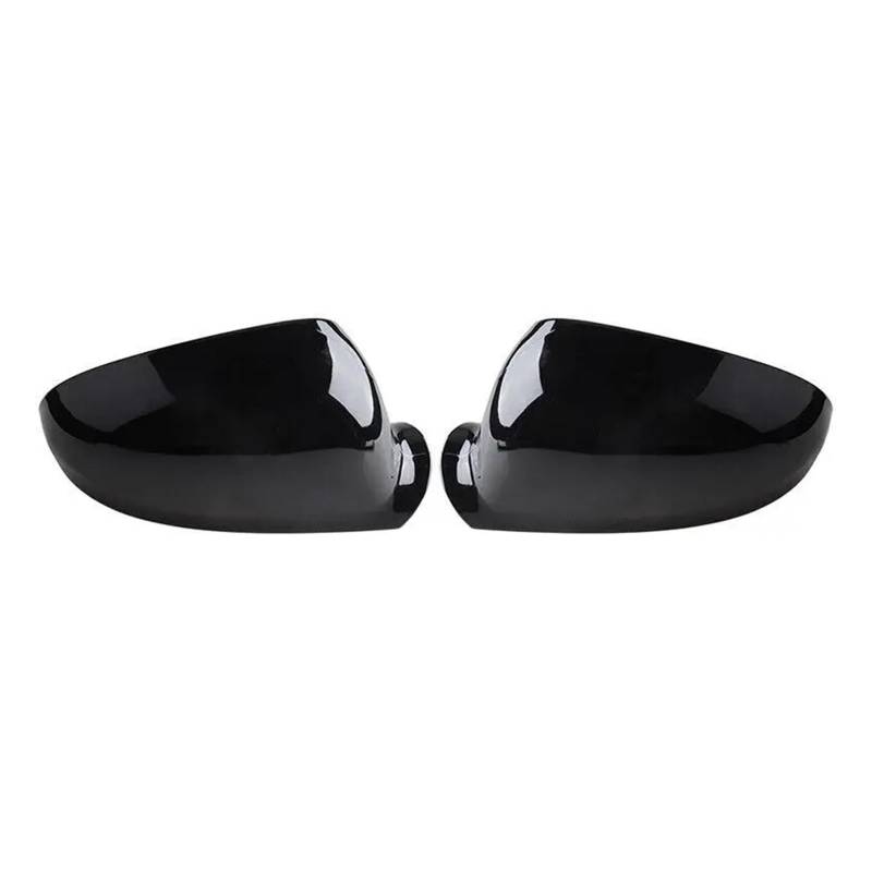 Tür Spiegelkappen Für VW Für Golf 5 Für MK5 Für GTI Für Jetta 5 Für Passat Für B6 Für B 5,5 Auto Rück Seite Spiegel Abdeckung Flügel Shell Auto Spiegelkappen(Gloss Black) von Barhbt