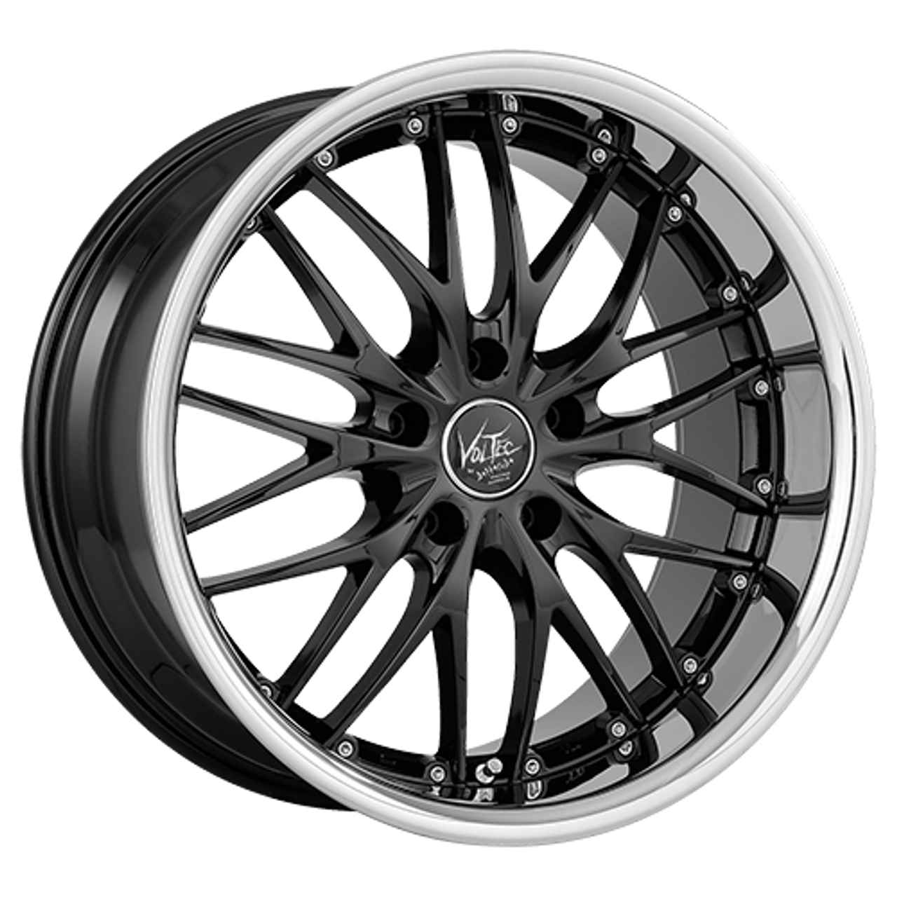 BARRACUDA VOLTEC T6 Higloss-Black/Inox-Lip 8.5Jx19 5x112 ET48 von Barracuda