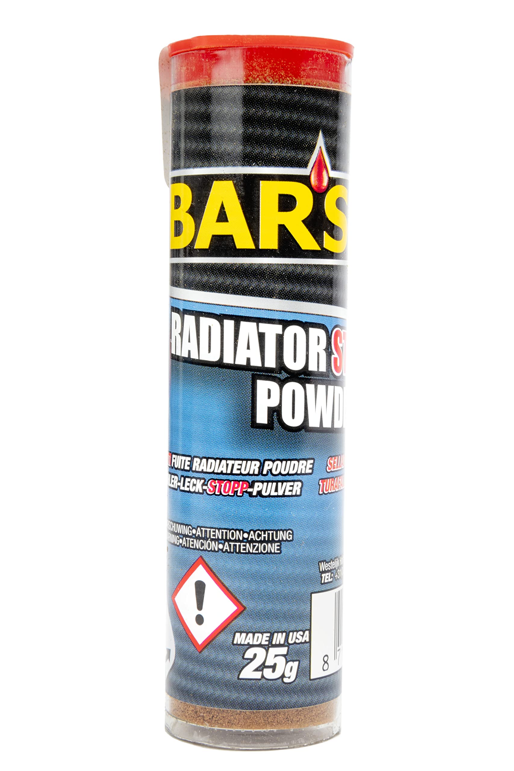 Bars Pulverförmiges Leckdichtmittel für Kühler, Motorblöcke und Dichtungen, Powdered Autokühler, 15 g Bars Pulverförmiges Leckdichtmittel für Kühler, Motorblöcke und Dichtungen, Powdered Autokühler, 15 g von Bars