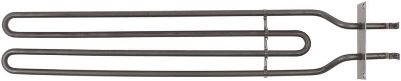 Mareno Heizkörper Höhe 42mm 230V Loch 6mm Lochabstand 89mm 2600W L2 430mm L1 50mm Länge 480mm Anschluss M5 Flansch 100mm x 35mm von Bartscher