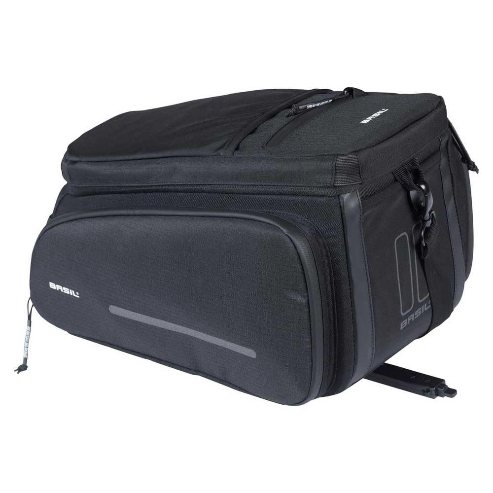 Basil Move Gepäckträgertasche MIK - 10-26L, Schwarz, Wasserabweisend, Nachhaltig aus recyceltem Polyester, Inkl. abschließbarer MIK-Adapterplatte Basil Move Gepäckträgertasche MIK - 10-26L, Schwarz, Wasserabweisend, Nachhaltig aus recyceltem Polyester, Inkl. abschließbarer MIK-Adapterplatte von Basil