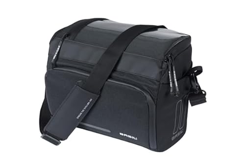 Basil Move Lenkertasche KF - 7-8L, Schwarz, Wasserabweisend, Aus recyceltem Polyester, Inkl. KF-Adapterplatte, Ideal für den Alltag Basil Move Lenkertasche KF - 7-8L, Schwarz, Wasserabweisend, Aus recyceltem Polyester, Inkl. KF-Adapterplatte, Ideal für den Alltag von Basil