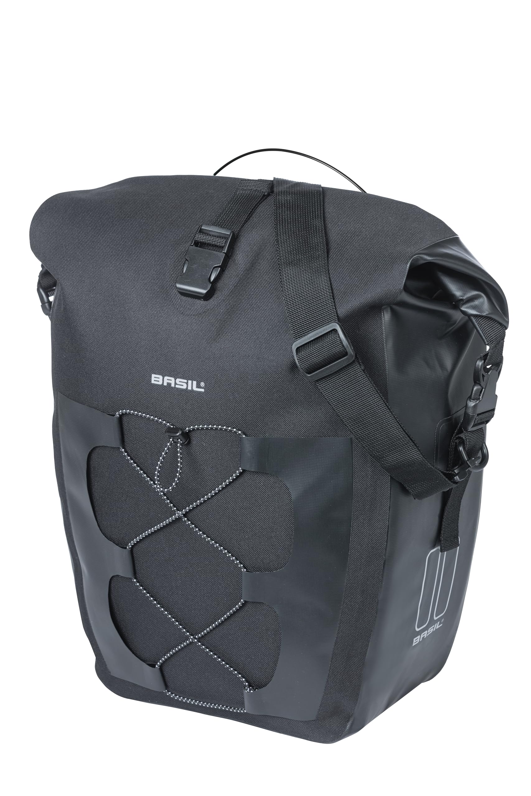 Basil Navigator Waterproof Mik Pannier 22l One Size, Schwarz von Basil