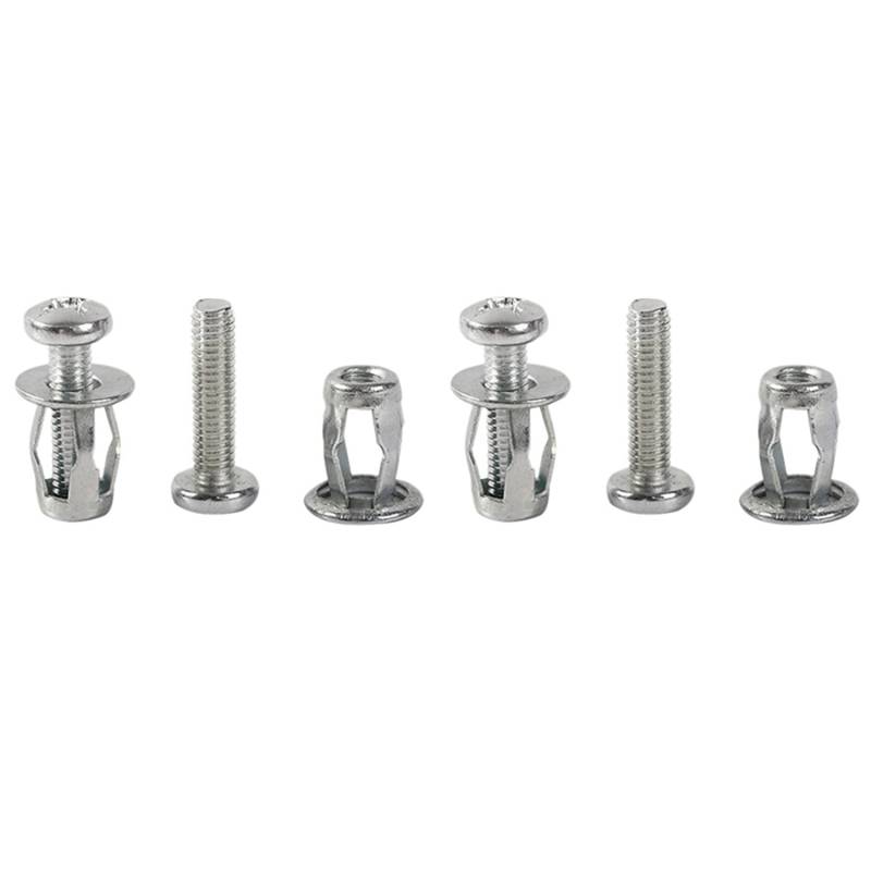 Bassulouda 40 Stück M6X25 Schraube Metall Schraube BlüTen Blatt Muttern mit Schraube für Hohle Wand Haut von Bassulouda