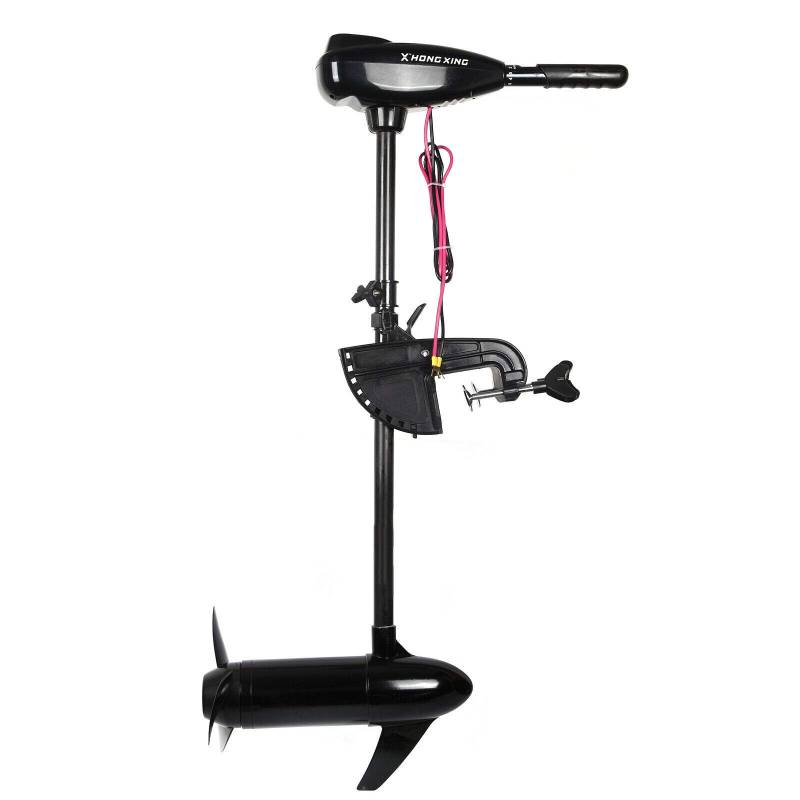 Außenbordmotor Bootsmotor, 46/80/85LBS Elektroaussenborder Bootsmotor Aussenborder Außenborder Elektromotor für Schlauchboote, Gummiboote (12V 80lbs 800W) von Bathrena