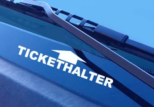 Baumgartner Tickethalter Strafzettel Auto Aufkleber JDM Sticker Polizei-SPR_030 (035 pastellorange) von Baumgartner