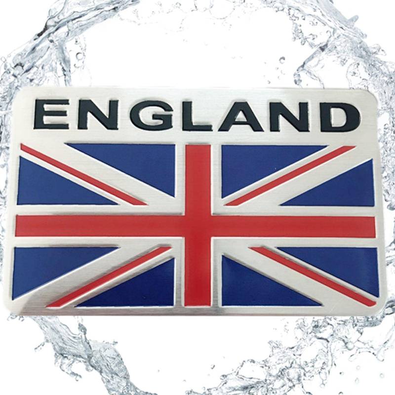 Union Jack-Flaggen-Emblem-Aufkleber | England Vereinigtes Königreich Flagge Party Requisiten Metall Emblem Abzeichen | Queen Platinum Jubilee Cosplay Party-Emblem für Auto-Motorrad Bavokon von Bavokon
