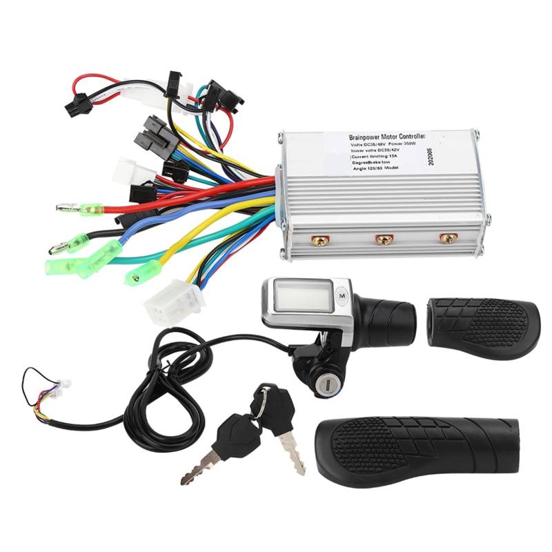 2 in 1 Elektrozyklus -Controller LCD -Messgerät, Echtzeit -Display -Drosselklappengriff für Elektrozyklusroller von Baxnore