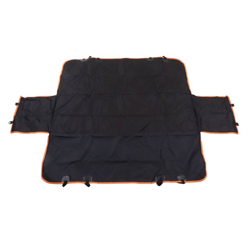 Backseat Haustierabdeckung wasserdicht atmungsable Oxford Stoffhundauto -Matte für LKWs SUVs 147x137cm Orange von Baxnore
