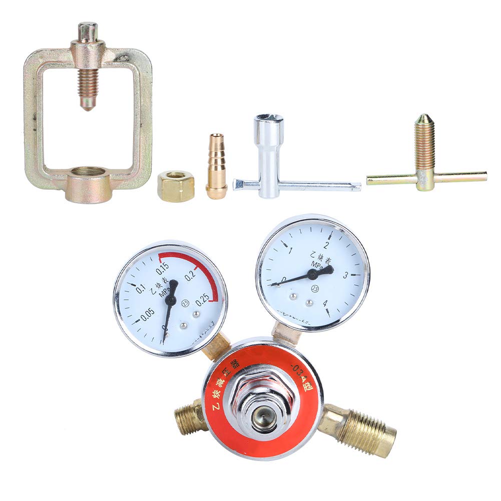 Baxnore Acetylendruckregler professionell Hochleistungs -Messing -Acetylen -Reduktventil mit Druckmessgerät für Schweiß- und Schneidanwendungen langlebig 0,25 x 4MPa -Bereiche Baxnore Acetylendruckregler professionell Hochleistungs -Messing -Acetylen -Reduktventil mit Druckmessgerät für Schweiß- und Schneidanwendungen langlebig 0,25 x 4MPa -Bereiche von Baxnore