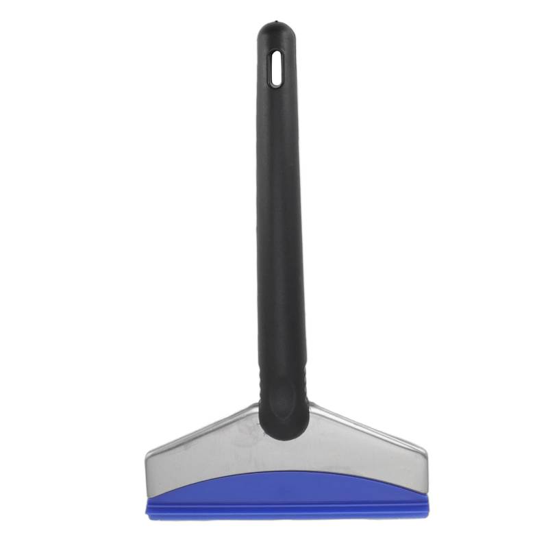 Baxnore Schneeschaufel -Auto -Eiskratzer Langlebiger ergonomischer Griff tragbarer Leichter Kunststoffschaufelkopf für Auto Windschutzscheibe Schwarz Blau 24,5 x 14 x 2,5 cm von Baxnore