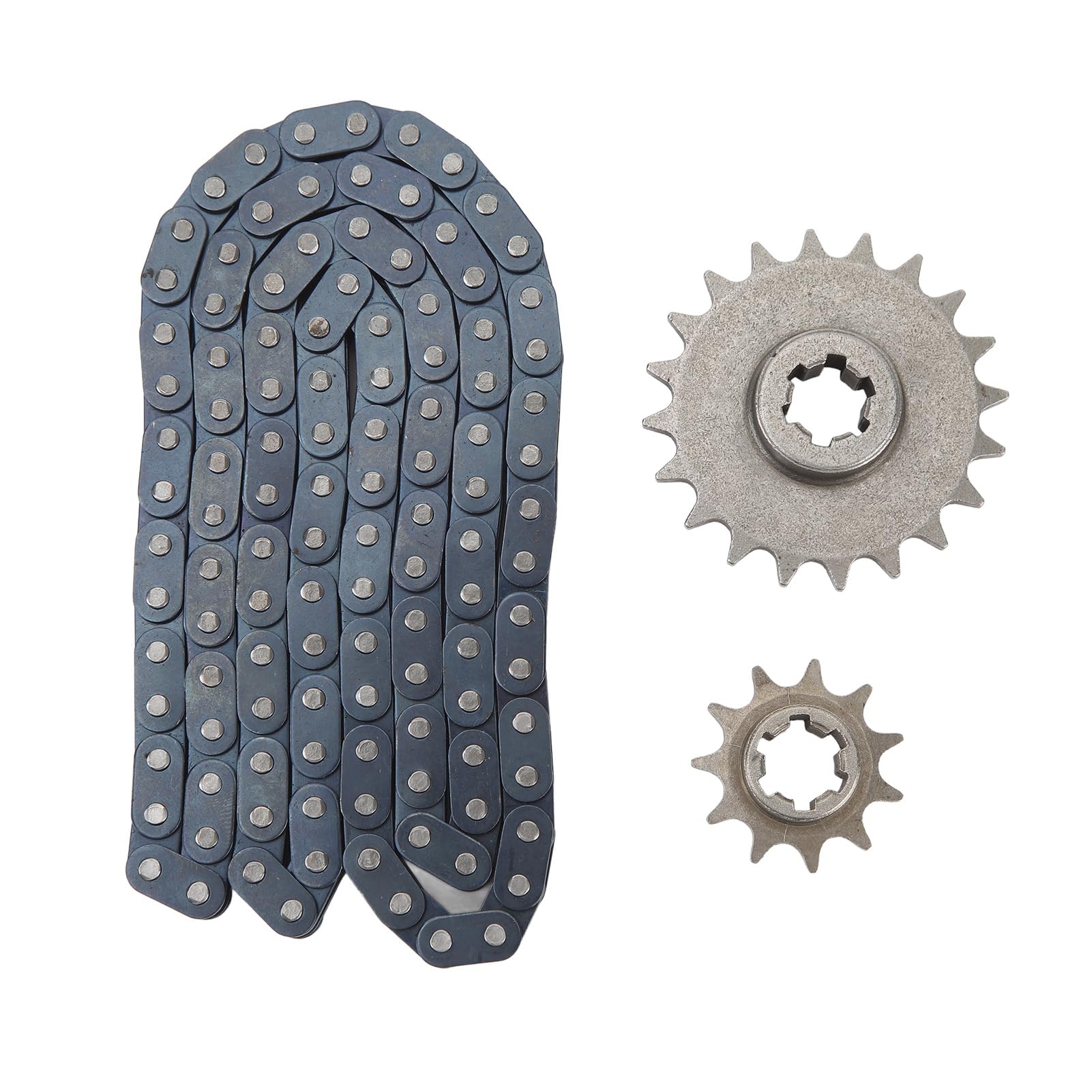 Baxnore T8F Stahl Kettenrad-Kettens atz, 116 Link Motorrad-Antriebs Kette Radsatz mit 4,76mm Rollen für Getriebe-Upgrade Baxnore T8F Stahl Kettenrad-Kettens atz, 116 Link Motorrad-Antriebs Kette Radsatz mit 4,76mm Rollen für Getriebe-Upgrade von Baxnore