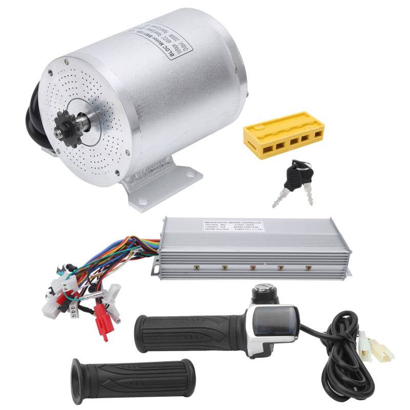 Elektrozyklus -Umrechnungskit, Binselmotor -Controller -Set, Aluminiumlegierung Wärmeabteilung mit Gasschlüssel für das Elektrozyklus -Upgrade von Baxnore