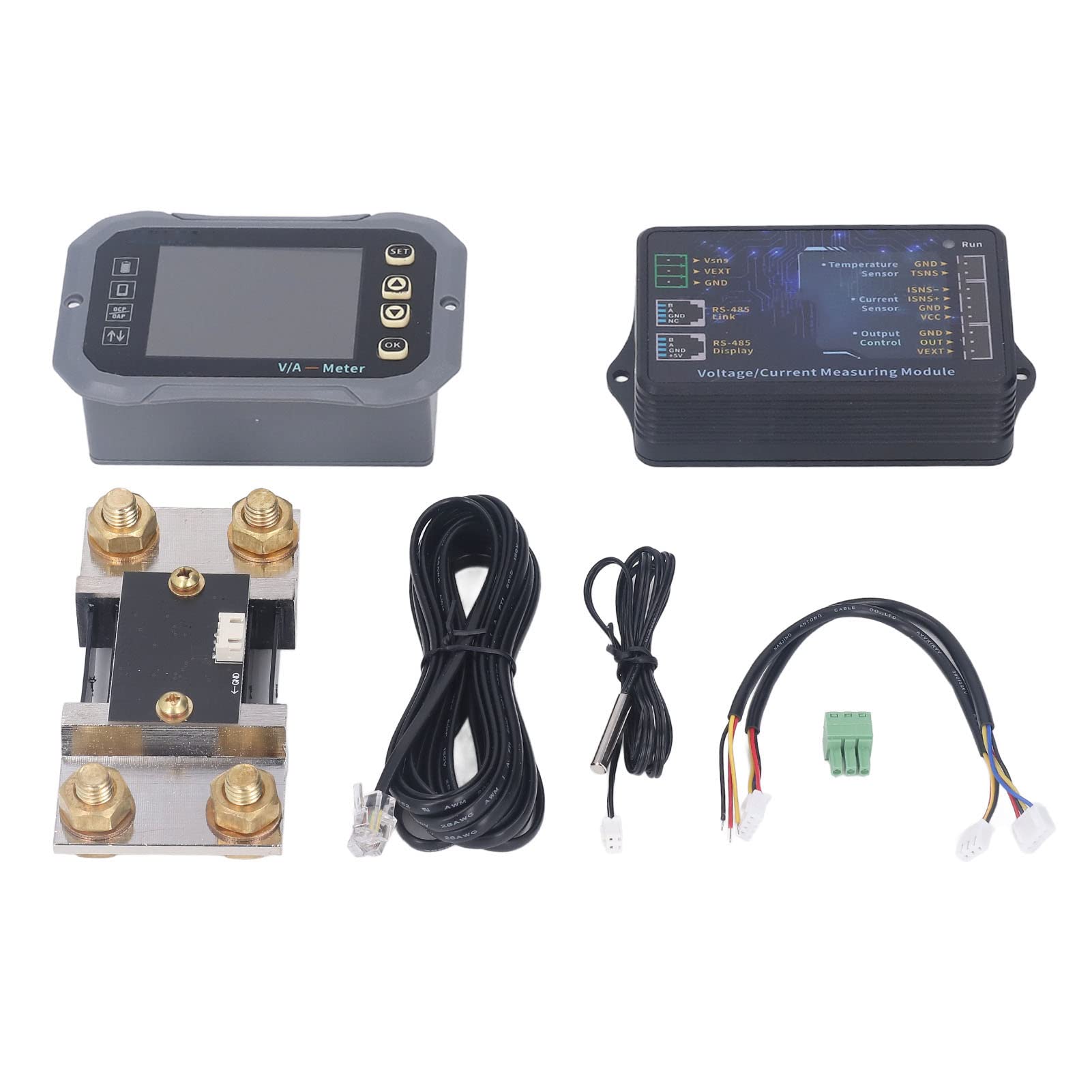 Shunt-Kapazitätsmonitor mit ABS-Gehäuse, 0-600A Hochstrommesser, 10-120 V-Spannungstester, Überspannungsschutz für Automobil-Solarenergiespeichersysteme Shunt-Kapazitätsmonitor mit ABS-Gehäuse, 0-600A Hochstrommesser, 10-120 V-Spannungstester, Überspannungsschutz für Automobil-Solarenergiespeichersysteme von Baxnore
