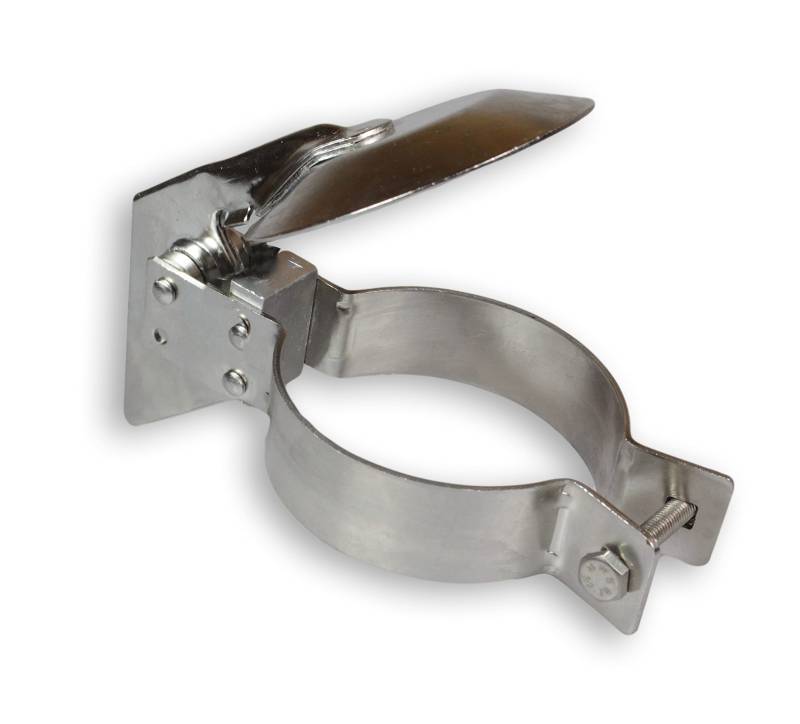 BayWorld 80 mm Edelstahl V2A Regenschutzklappe für Hochauspuff 76mm bis 84mm Wetterkappe von BayWorld