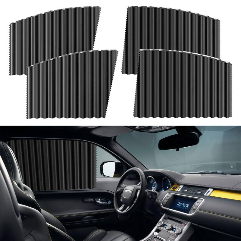 4 Stück Sonnenschutz Auto Baby mit UV-Schutz, Universal Sonnenblende Auto Kinder Seitenscheibe, Sonnenschutz Auto Magnetisch für 95% der Autos, Golf, SUV von Bcuuozeeing