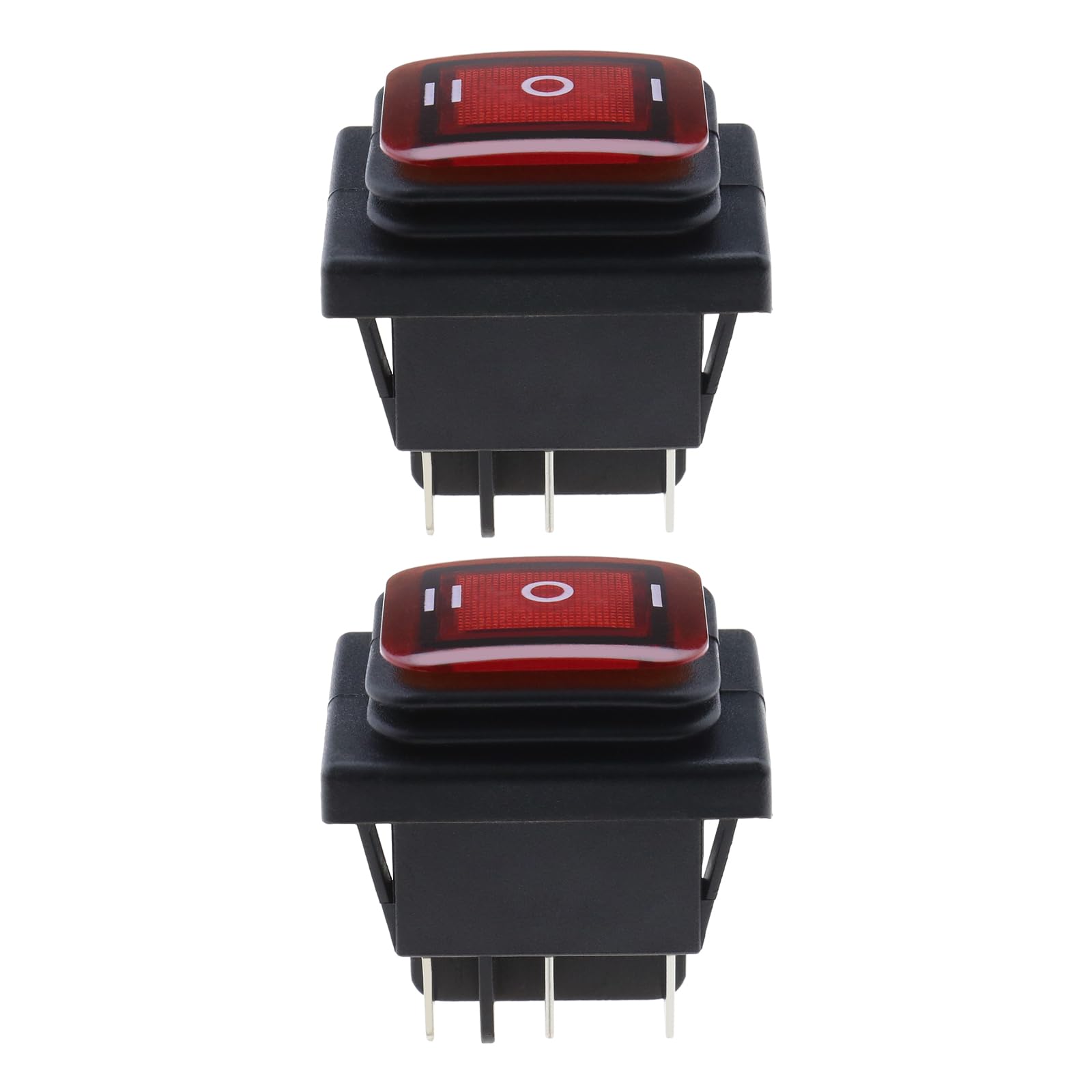 Be In Your Mind 2 Stück Wippschalter mit Rotes LED Licht 3-Positionen EIN-Aus-EIN Kippschalter 6-polig 16A 250V/20A 125V Wasserdichter Reset Schalter für Auto Motorrad Boot Be In Your Mind 2 Stück Wippschalter mit Rotes LED Licht 3-Positionen EIN-Aus-EIN Kippschalter 6-polig 16A 250V/20A 125V Wasserdichter Reset Schalter für Auto Motorrad Boot von Be In Your Mind