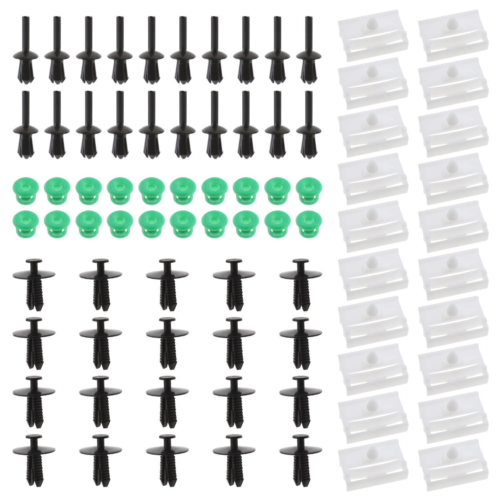 Be In Your Mind 20 Sets Seitenschweller-Clips, Kit Zierleiste, kompatibel mit BMW 3er-Serie E32/E36/E46/E90/E91 51711932996/51118174185/5111014103/551000 8/81 74185 von Be In Your Mind