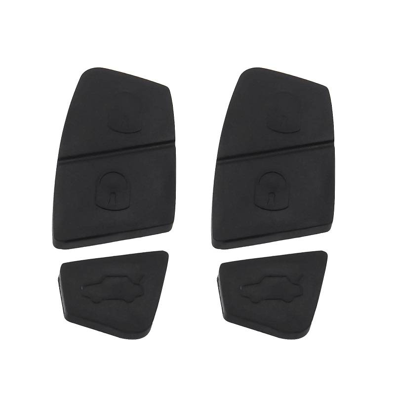 Be In Your Mind 2x Auto 3 Tasten Fernbedienung Schlüsselgehäuse Pad Reparatur 3 Tasten Schlüsselanhänger Ersatz Button Pad Schwarz Kompatibel mit Ford KA MK2 von Be In Your Mind