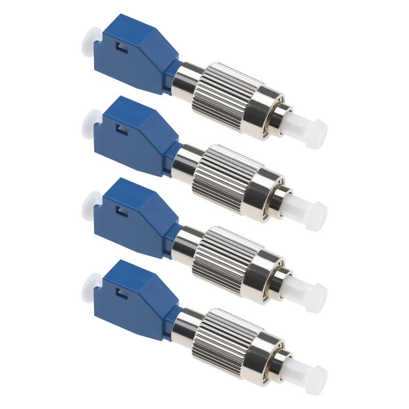 Be In Your Mind 4 Stück Visueller Fehlerorter Adapter Einzelmodus Glasfaserstecker FC/UPC Männlich auf LC/UPC Weiblich Konverter für die Wartung optischer Netzwerke von Be In Your Mind