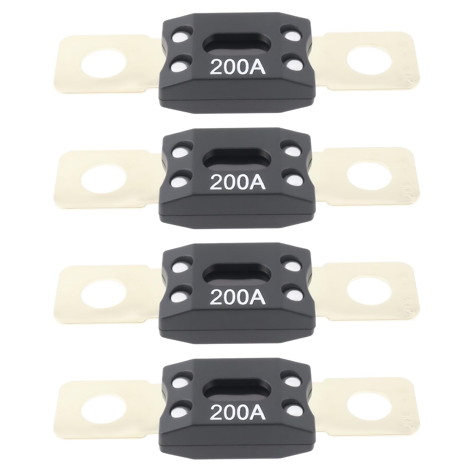 Be In Your Mind 4Pcs Auto MEGA/ANM Sicherungen 200A 32V Hohe Strom Sicherung Bolt-on Sicherungen für Autos LKW Boote Be In Your Mind 4Pcs Auto MEGA/ANM Sicherungen 200A 32V Hohe Strom Sicherung Bolt-on Sicherungen für Autos LKW Boote von Be In Your Mind