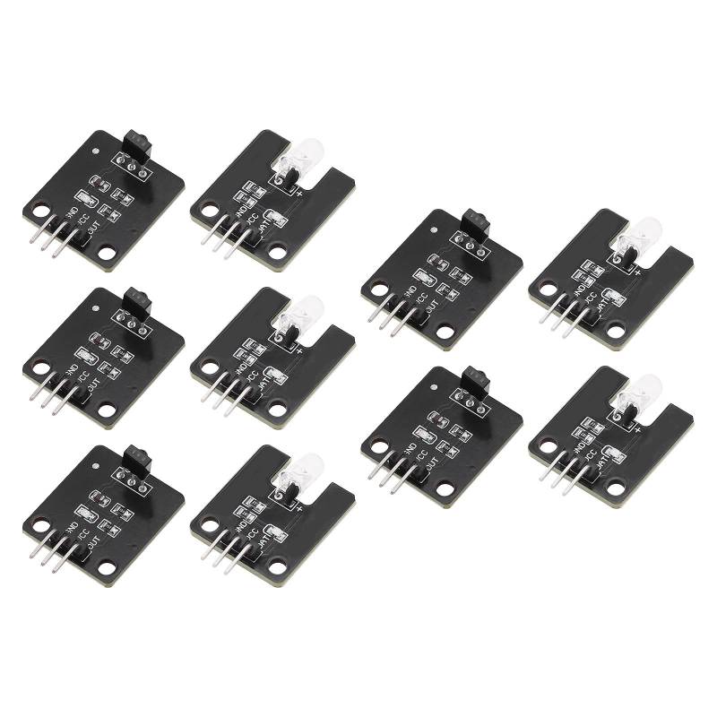 Be In Your Mind 5 Sätze 5 V Digital 38 kHz IR-Empfänger-Sensormodul mit IR-Sender-Sensor-Modul-Set, kompatibel mit 51/AVR/ARM-Plattformen von Be In Your Mind
