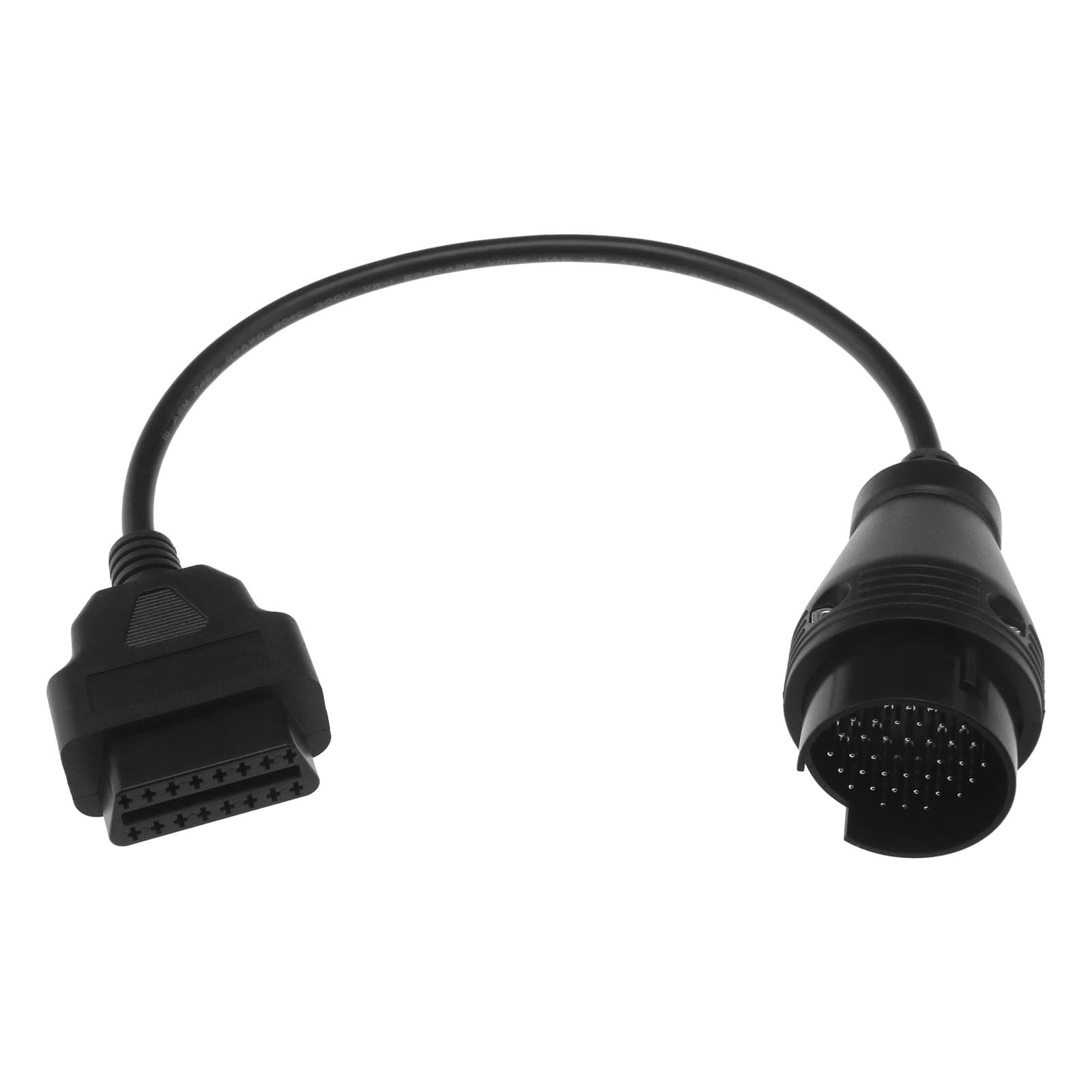 Be In Your Mind Auto 38 Pin Stecker OBD1 auf 16 Pin Buchse OBD2 Diagnose-Verbindungskabel Kompatibel mit Mercedes-Benz Automotive Fehlerdiagnose-Adapterkabel von Be In Your Mind