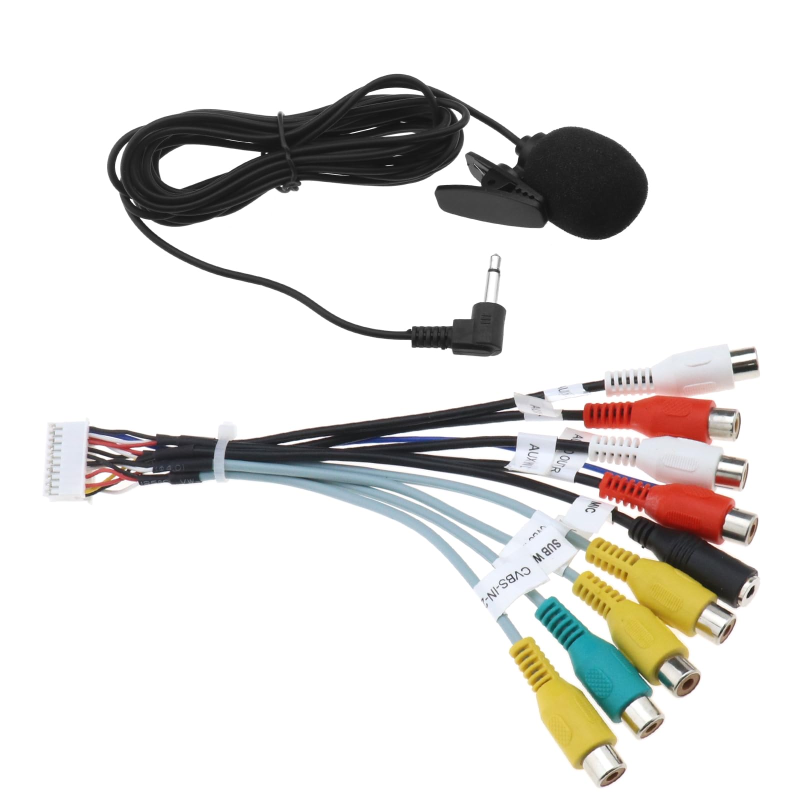 Be In Your Mind RCA-Kabelbaum 20-poliges RCA-Adapterkabel Auto-Stereo-RCA-Ausgang Eingangskabel Verlängerungskabel Autozubehör 18,5cm/7,28 Zoll, PVC Be In Your Mind RCA-Kabelbaum 20-poliges RCA-Adapterkabel Auto-Stereo-RCA-Ausgang Eingangskabel Verlängerungskabel Autozubehör 18,5cm/7,28 Zoll, PVC von Be In Your Mind