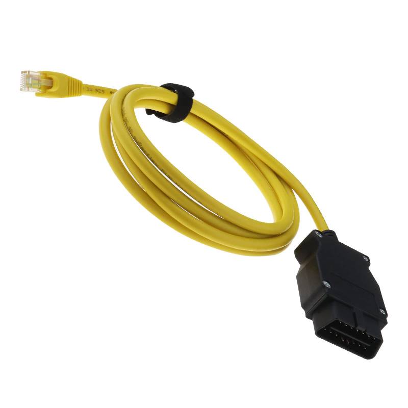 Be In Your Mind Enet OBD2 RJ45 Kabel 2M Ethernet Kabel Ethernet Connector Tools to OBDII Interface Cable Car Diagnostic Coding F-Serie für Codierung Diagnose von Be In Your Mind