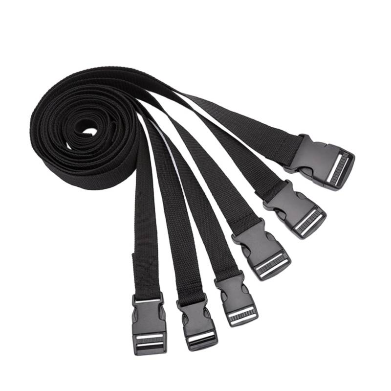 Beaupretty 10 Stück Schnallenriemen einsetzen Klebeband schnallen Koffer Gepäckgurte Hardware für Geldbörsen und Taschen Ratschengurte Gepäckband strapsgürtel Kreuzgurte Gepäckbänder Schwarz von Beaupretty