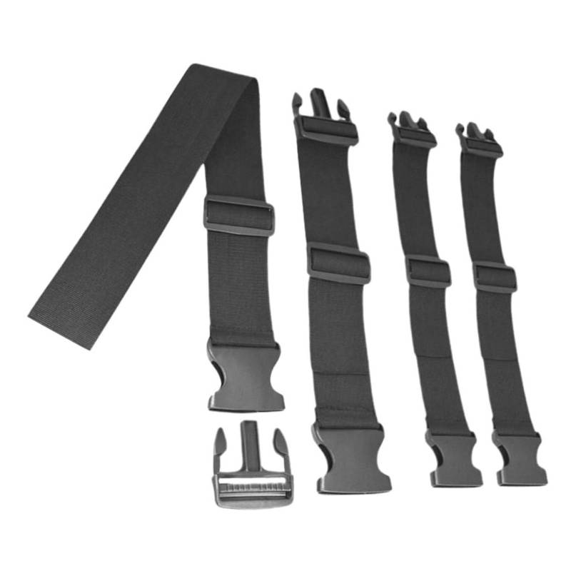 Beaupretty Bündel Fester Taillengurt Gürtel Schärpe Schnallenriemen Koffer Zubehör Kopfband für Kleinkinder Agility-Trainingsbund Ersatz-Hochstuhlgurte Spanngurte Nylon Black von Beaupretty