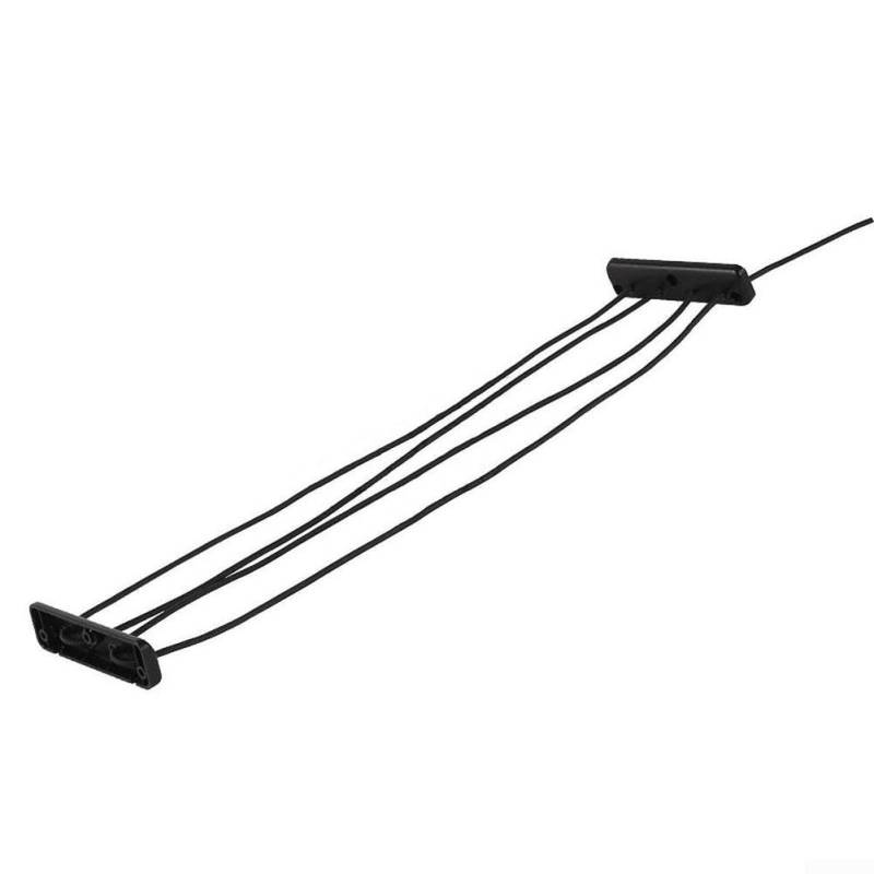 Bebykilemi Aufbewahrungsnetz für Wohnmobile, 2,5 m, schwarz, elastisches Netz-Organizer, stabiler Anti-Alling-Zaun für Wohnmobil, Anhänger, Kofferraum, Seitengepäck von Bebykilemi
