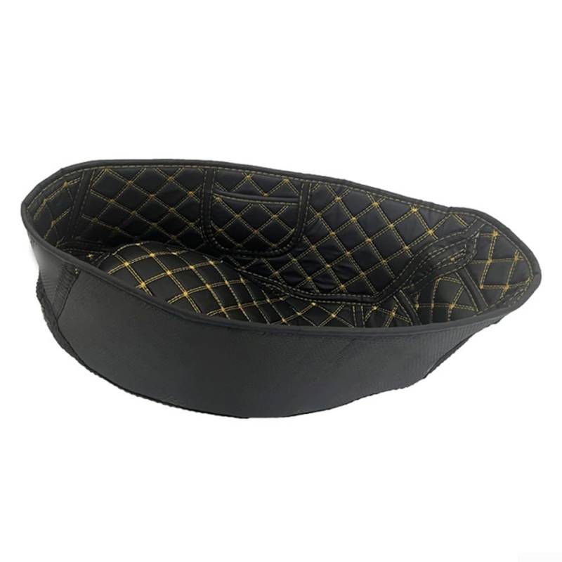 Bebykilemi Für Yamaha NVX155 Motorrad-Sitzbezug, PU-Leder, wasserdichter Innenkissenbezug, schwarz, Schalensitzkissen, 30 x 25 x 6 cm von Bebykilemi