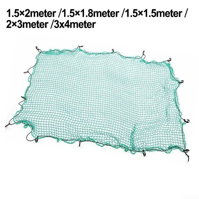 Elastisches Gepäcknetz für sichere LKW-Ladungen, robustes Netz für den Transport von Waren (1,5 x 1,8 m) von Bebykilemi